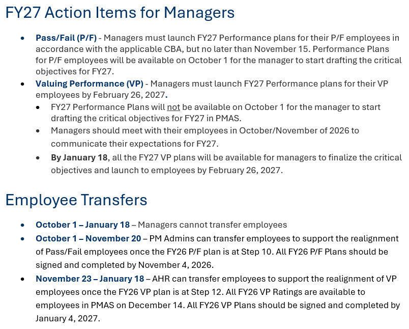 PMAS guidance continued